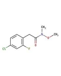 Astatech 2-(4-CHLORO-2-FLUOROPHENYL)-N-METHOXY-N-METHYLACETAMIDE; 1G; Purity 95%; MDL-MFCD31556705